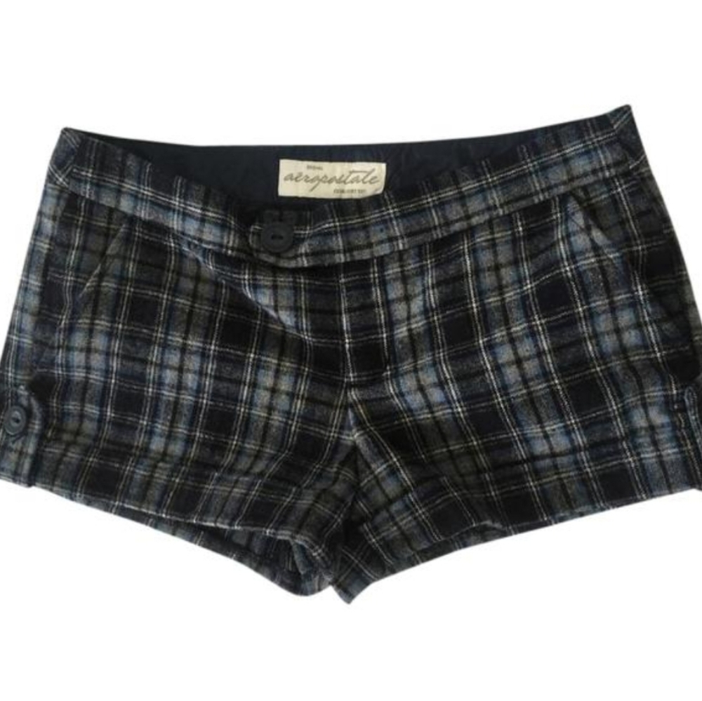 🔥Blue Plaid Aero Shorts